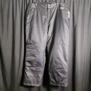 Everlast Sport Womens‎ Size 1X Black Insulated Snow Pants Winter Trousers Kmart